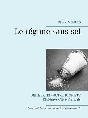 cover image of Le régime sans sel